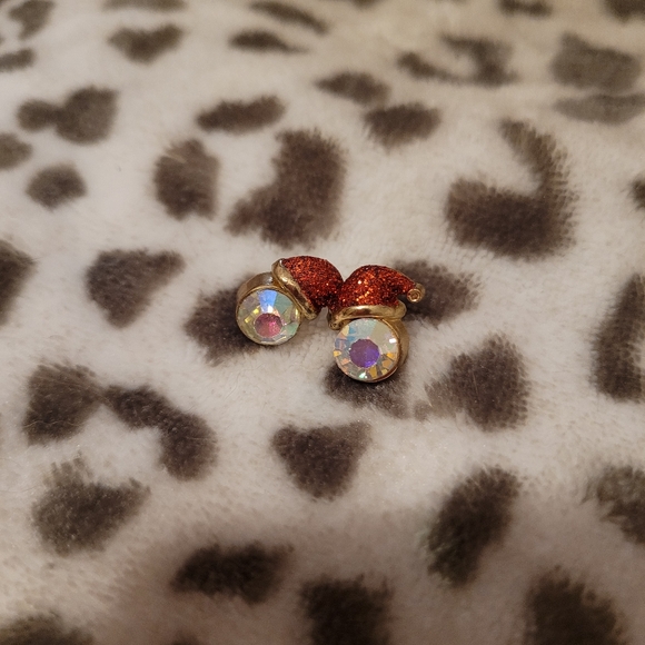 Santa Clause Christmas Earrings Jewel Holiday Red - Picture 3 of 3